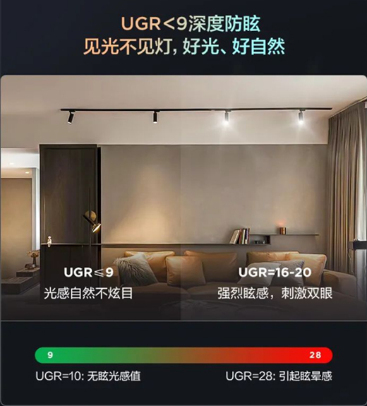 美的全屋智能燈光：磁吸軌道燈隨心安裝，手機一鍵切換光效